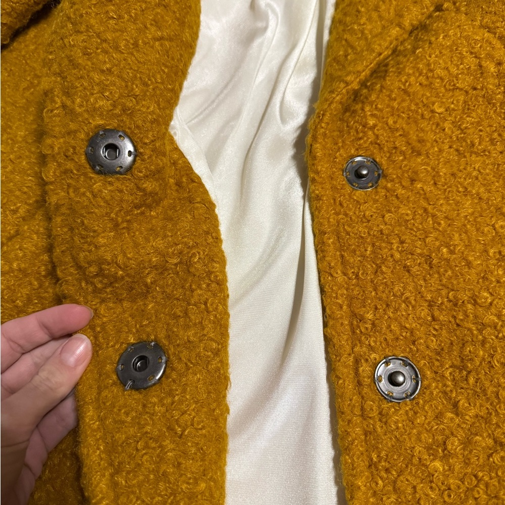 NWOT- Karen Kane Mustard Jacket - Picture 2 of 11